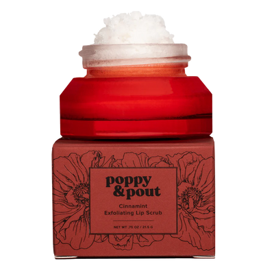 Poppy and Pout Lip Scrub in Cinnamint