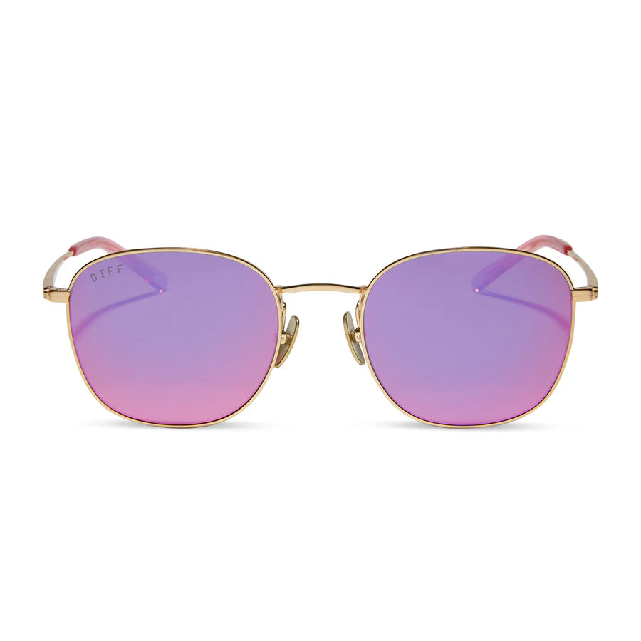 DIFF EYEWEAR AXEL GOLD PINK RUSH MIRROR – Magnolia Too Boutique