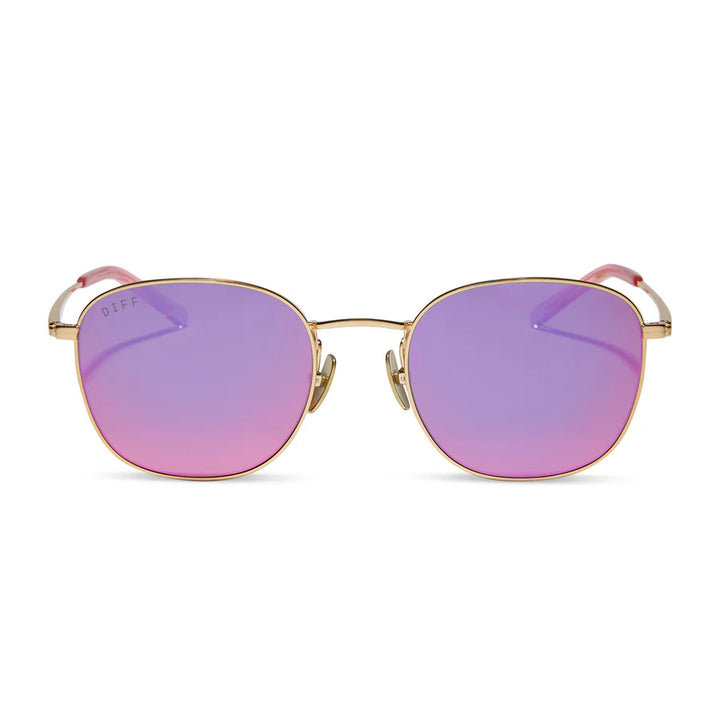 DIFF EYEWEAR AXEL GOLD + PINK RUSH MIRROR – Magnolia Too Boutique