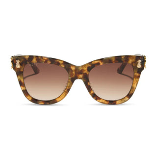 DIFF EYEWEAR HAWAII COCONUT PALM TORT + BROWN GRADIENT