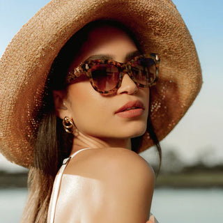 DIFF EYEWEAR HAWAII COCONUT PALM TORT + BROWN GRADIENT