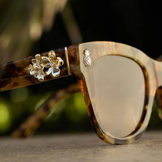 DIFF EYEWEAR HAWAII COCONUT PALM TORT + BROWN GRADIENT