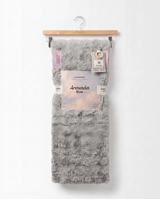 Light Grey Margo Lavender Scented Silver Bubble Throw by Aromasoles