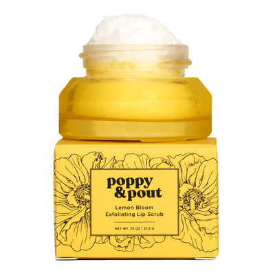Poppy and Pout Lip Scrub in Lemon Bloom