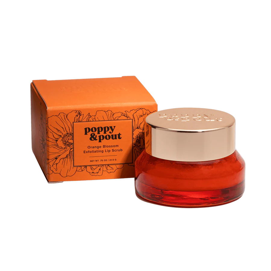 Poppy and Pout Lip Scrub in Orange Blossom