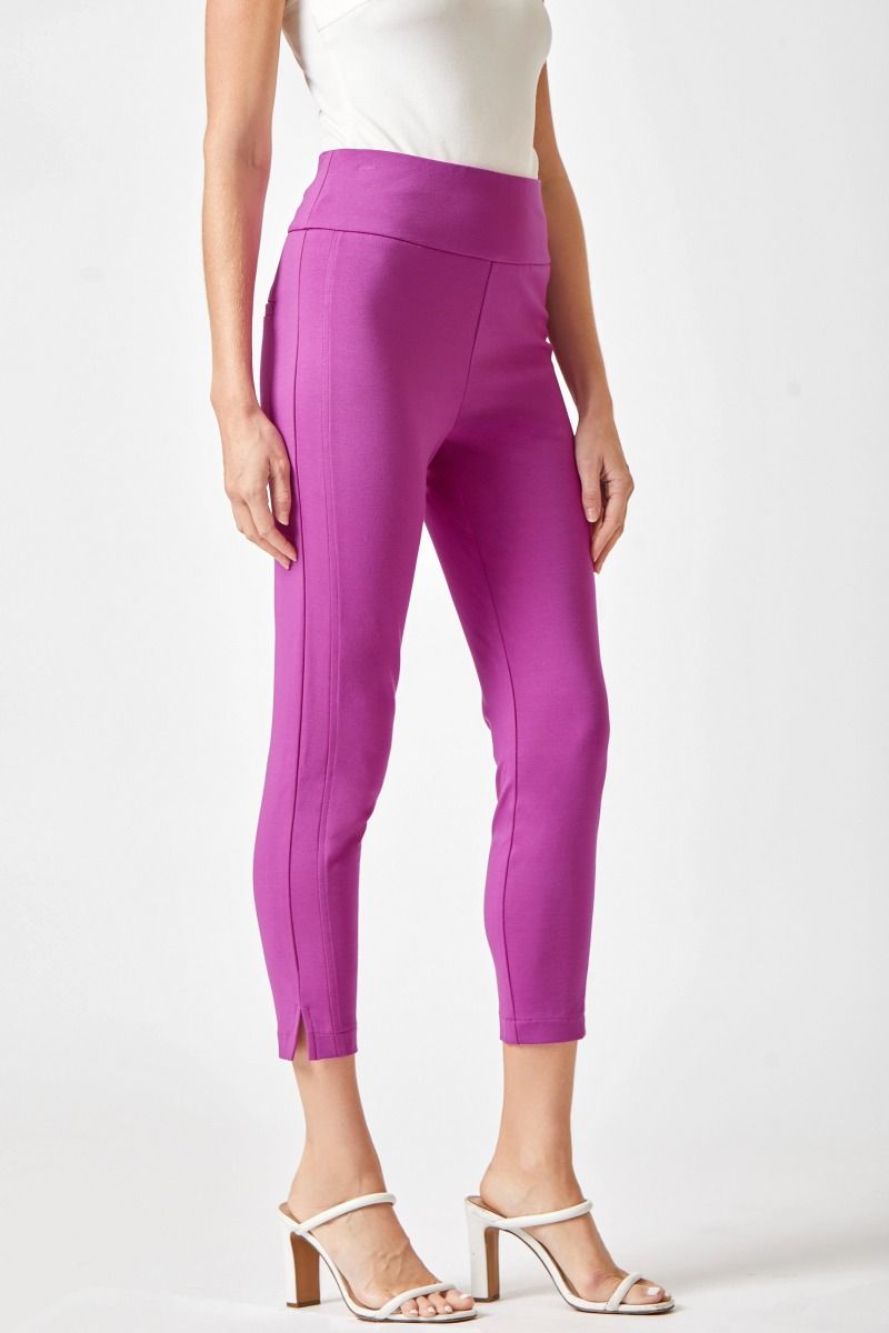 Spring Magenta Magic High Waisted Tummy Control Skinny Pant