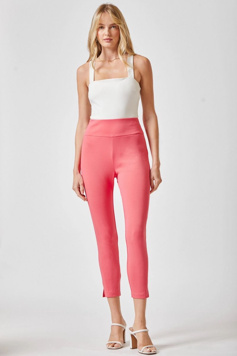 Spring Strawberry Magic High Waisted Tummy Control Skinny Pant