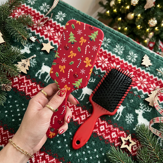 Christmas Themed Paddle Detangling Brush (2 Colors)