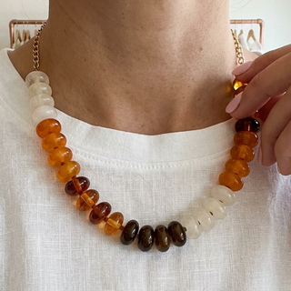 Mulitcolor Chunky Beaded Necklace (4 Options)
