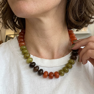 Mulitcolor Chunky Beaded Necklace (4 Options)