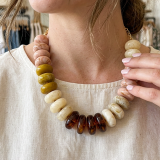 Extra Chunky Mulitcolor Beaded Necklace (2 Options)