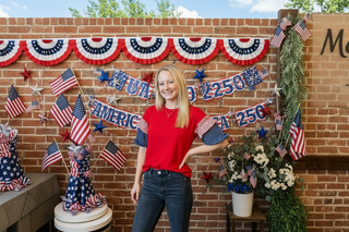 Stars and Stripes Puff Sleeve Top