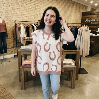 SC Horse Shoe Tied Side Cap Sleeve Top FINAL SALE