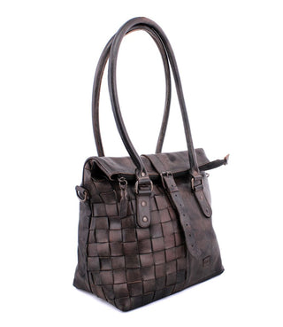BED STU "Rachel" Shoulder Bag in Black Rustic Rust BFS