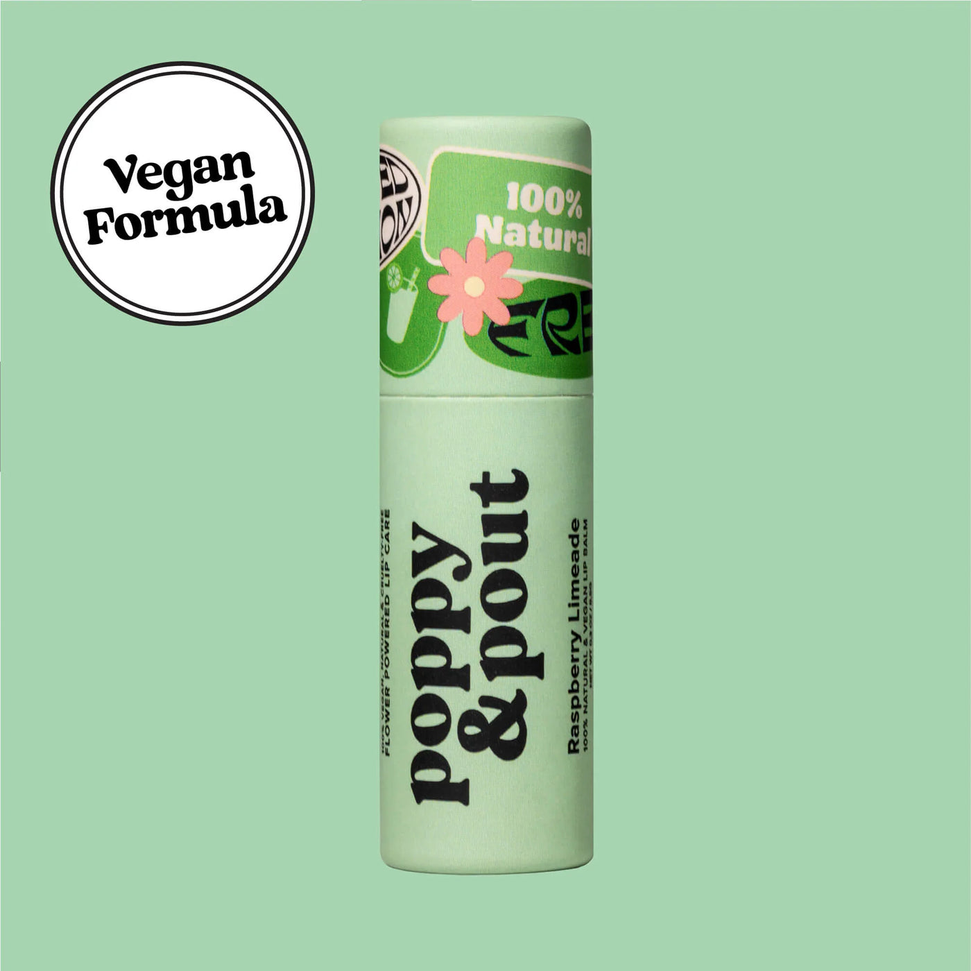 Poppy and Pout Lip Balm in Limited Edition Raspberry Limeade