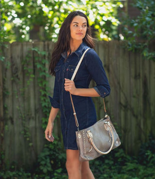 BED STU "Rockababy" Shoulder/Crossbody Bag in Icicle Rustic Nectar Lux