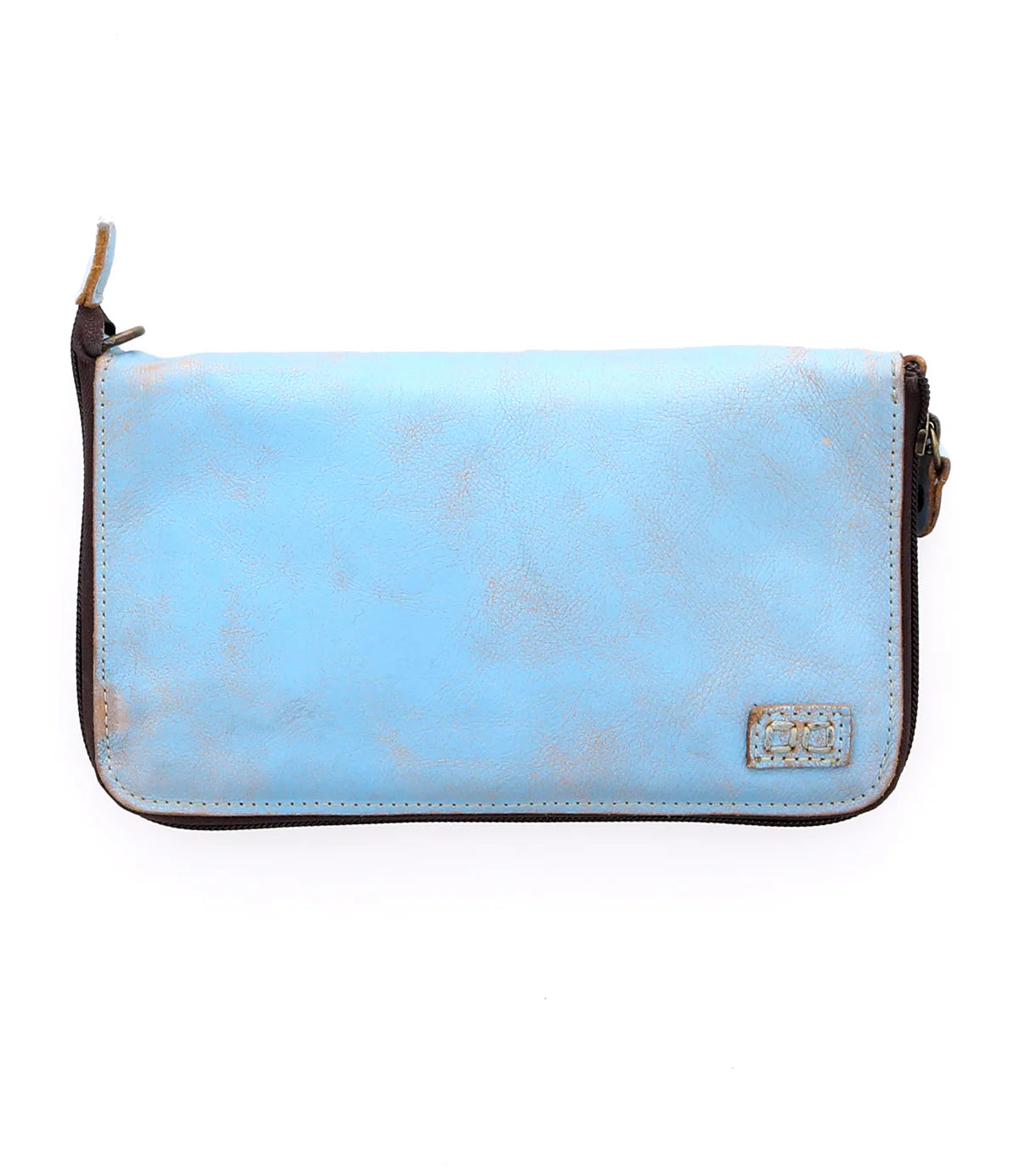 BED STU Templeton II Crossbody in Baby Blue Lux Oats Rustic