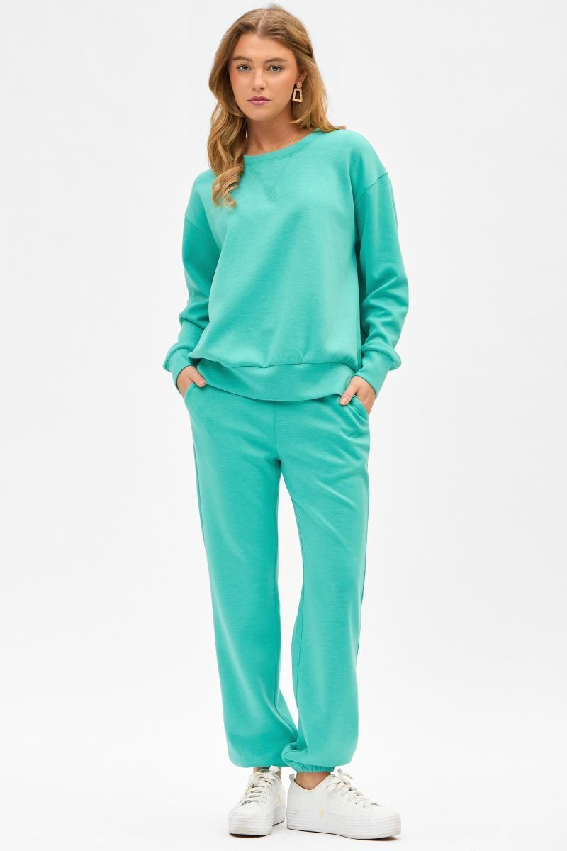 Emerald Malibu Pullover and Jogger Pant Set