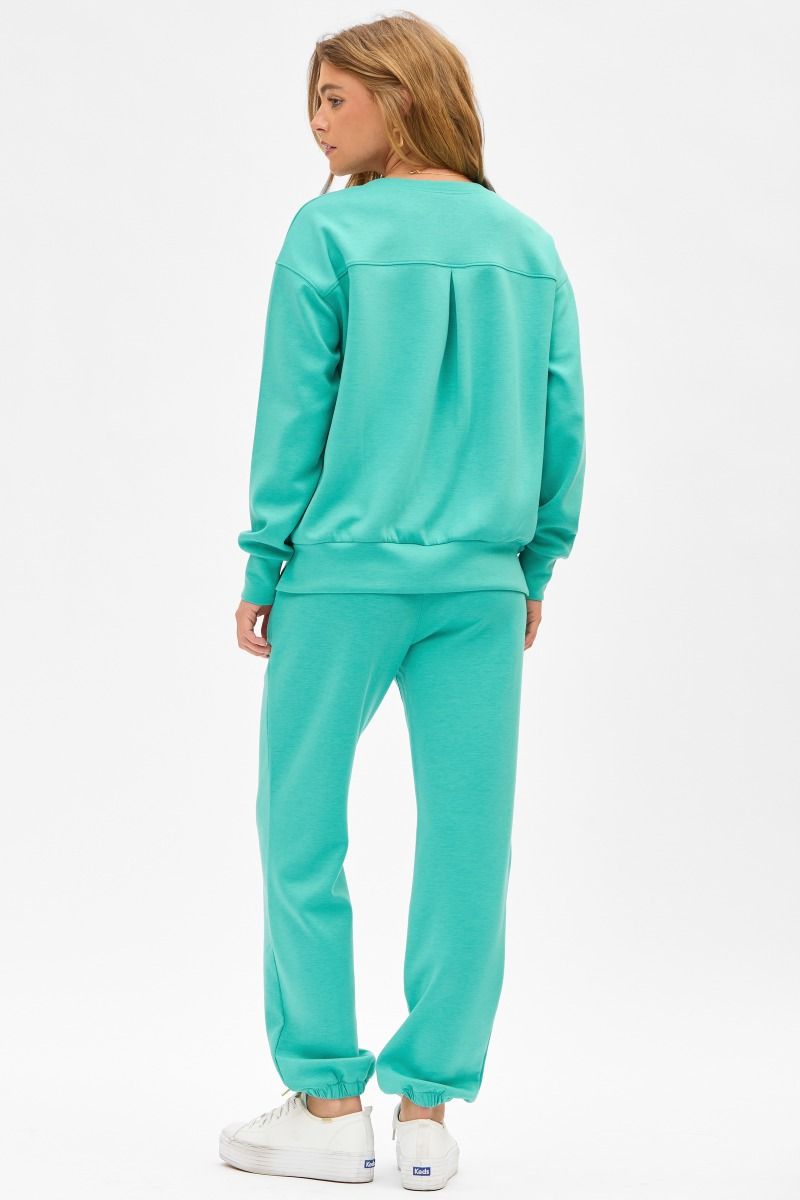 Emerald Malibu Pullover and Jogger Pant Set