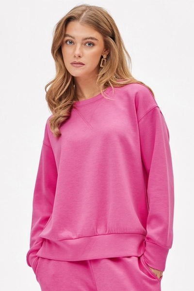 Hot Pink Malibu Pullover and Jogger Pant Set