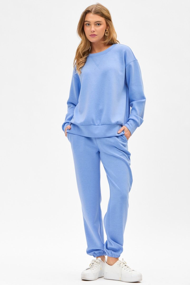 Ocean Blue Malibu Pullover and Jogger Pant Set