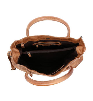 Bed Stu "Rockaway" Handbag in Tan Rustic