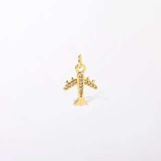 ORIGAMI OWL CRYSTAL AIRPLANE CHARM