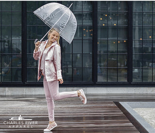 WOMEN'S NEW ENGLANDER® RAIN JACKET WITH PRINTED LINING