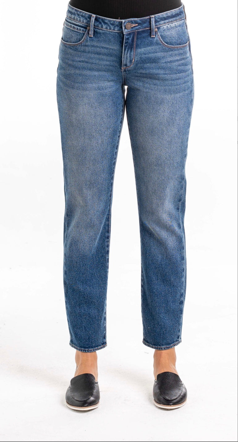 Articles of Society Medium Wash Rene Straight Leg Jeans Final Sale