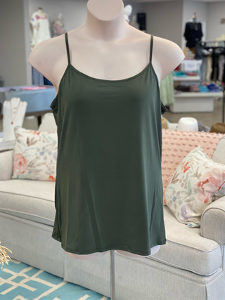 Curvy Sleeveless Knit Cami Final Sale (6 Colors)