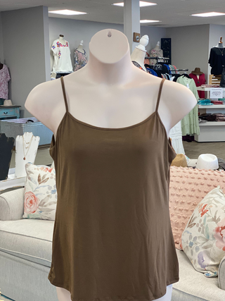 Curvy Sleeveless Knit Cami Final Sale (6 Colors)