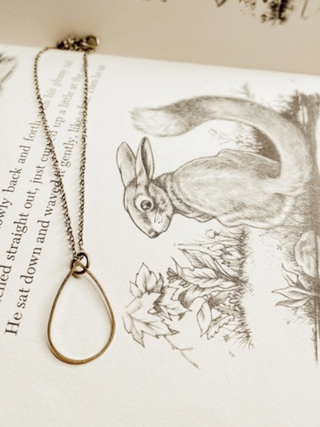 Brass Open Pendant Necklaces