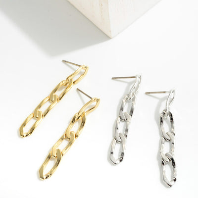Chain Link Drop Earrings (2 Colors)