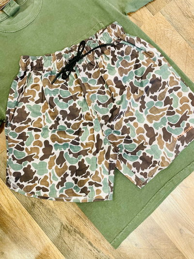 Camo Active Shorts 5.5" by Fieldstone Final Sale