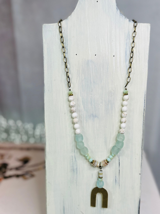 Natural Ocean Seaglass Necklace by Scooples