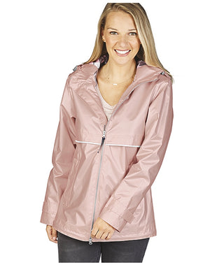 WOMEN'S NEW ENGLANDER® RAIN JACKET WITH PRINTED LINING