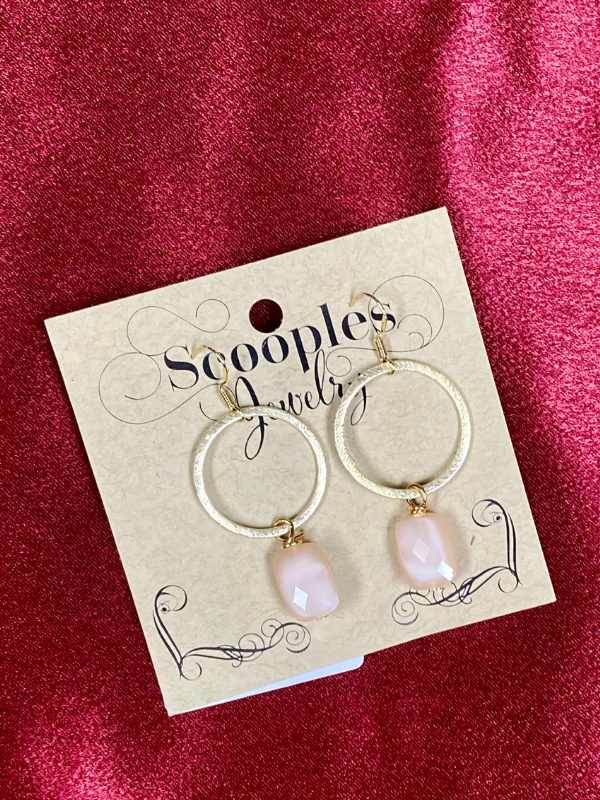Scooples Blushing Ring Earrings