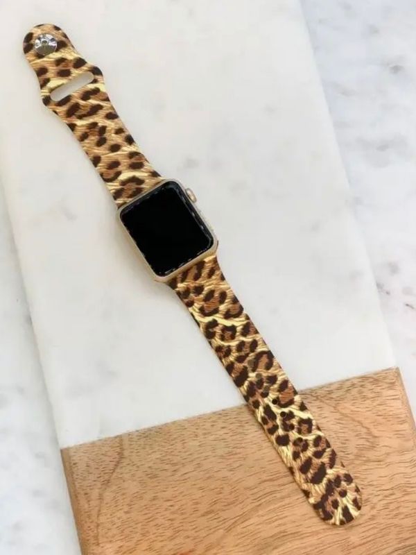 Leopard Print Silicone IWatch Band