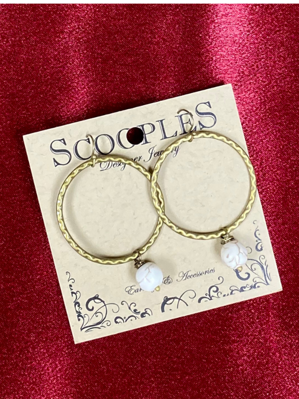 Scooples Natural Hoop Earrings