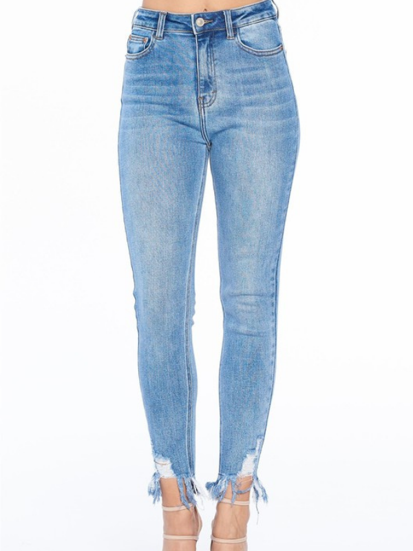 Medium Ariana Frayed Hem Skinny Jean Final Sale