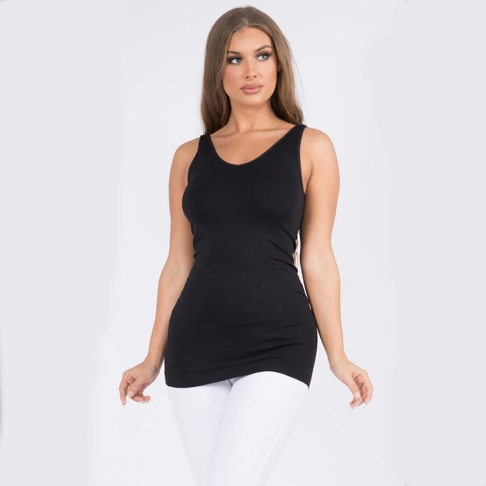 Seamless Reversible V-Neck Tank Top (3 colors)