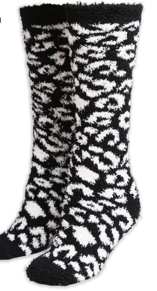 Comfy Luxe Leopard Knee High Knit Socks (6 colors)