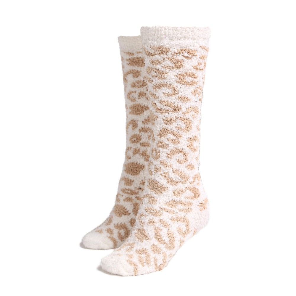 Comfy Luxe Leopard Knee High Knit Socks (6 colors)