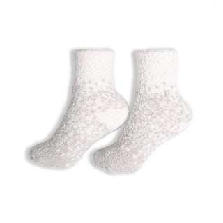 ComfyLuxe Two-Tone Mini Crew Knit Socks