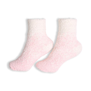ComfyLuxe Two-Tone Mini Crew Knit Socks
