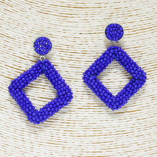 Square Seed Bead Earrings (3 colors)