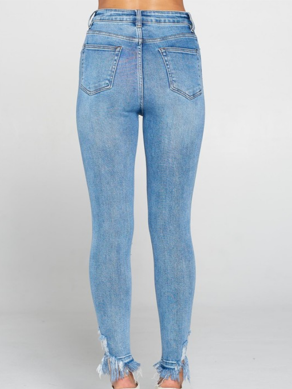 Medium Ariana Frayed Hem Skinny Jean Final Sale