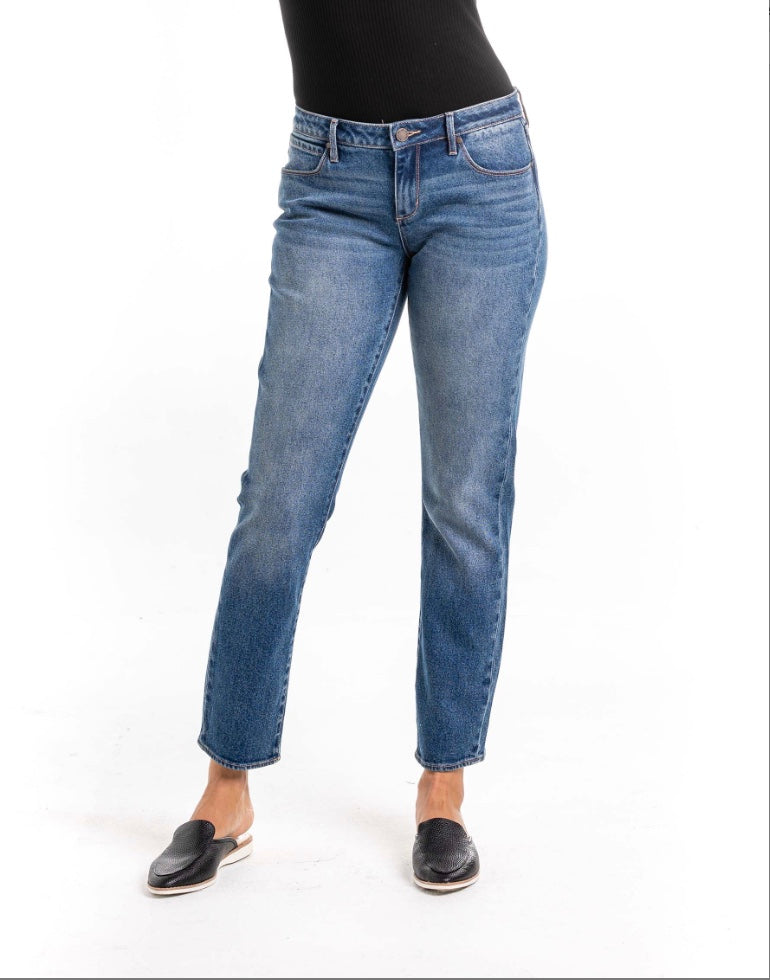 Articles of Society Medium Wash Rene Straight Leg Jeans Final Sale