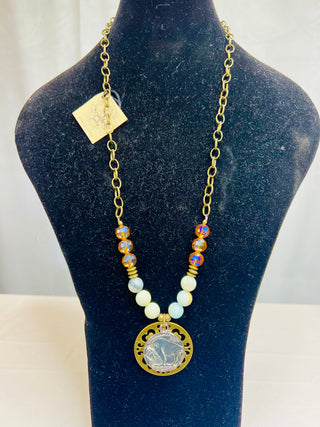 Amazonite Buffalo Nickel Necklace by Scooples