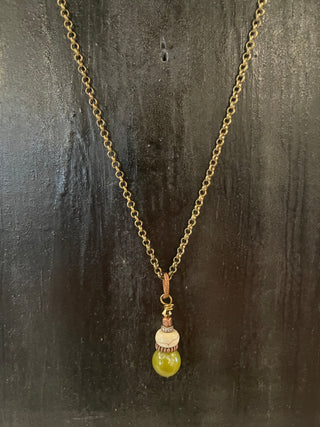 Scooples Copper Natural Olive Necklace